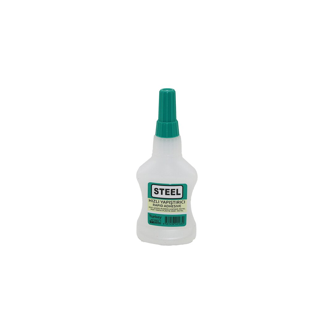 24 ADET WİNCELL STEEL HIZLI YAPIŞTIRICI 37GR 200ML MDF-AHŞAP-METAL-PLASTİK-DERİ (5347)