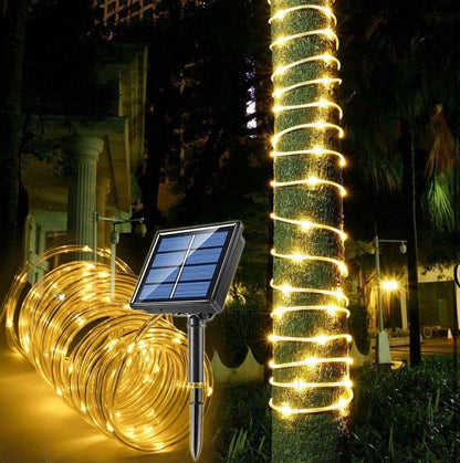 10 متر خرطوم إضاءة LED يعمل بالطاقة الشمسية