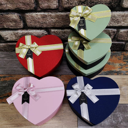 Set of 3 Heart-Shaped Gift Boxes