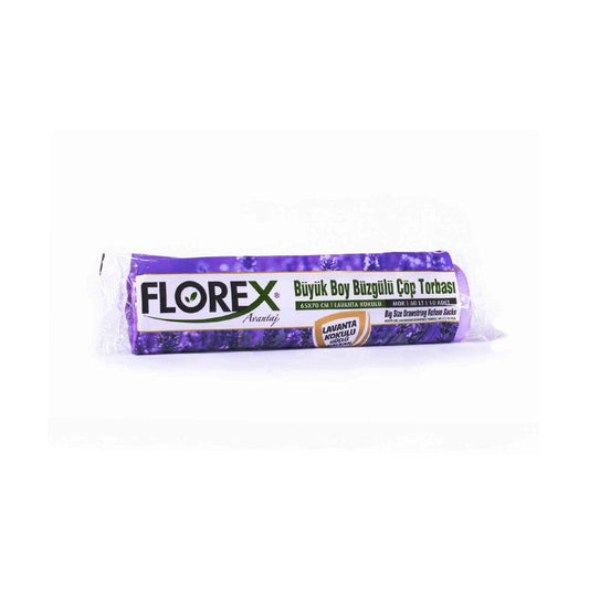250 PIECES FLOREX-503 ADVANTAGE LAVENDER SCENTED DRAWSTRING LARGE 10PCS 65X70CM GARBAGE BAG 25x10=250 (5347)