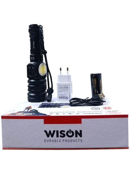 2500 lümen 25 wat 5000 mah Pil Şarj Edilebilir Uzun Menzilli El Feneri WS-6868 (5347)