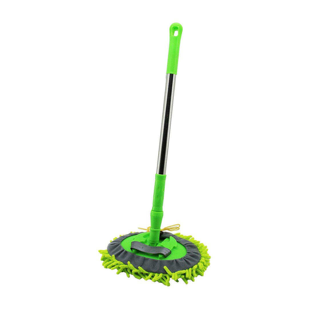 25CM - OVAL   MAKARNA  MOP RENKLİ MİKROFİBER  180° HAREKETLİ - UZAYAN METAL SAPLI= 54--90CM (5347)
