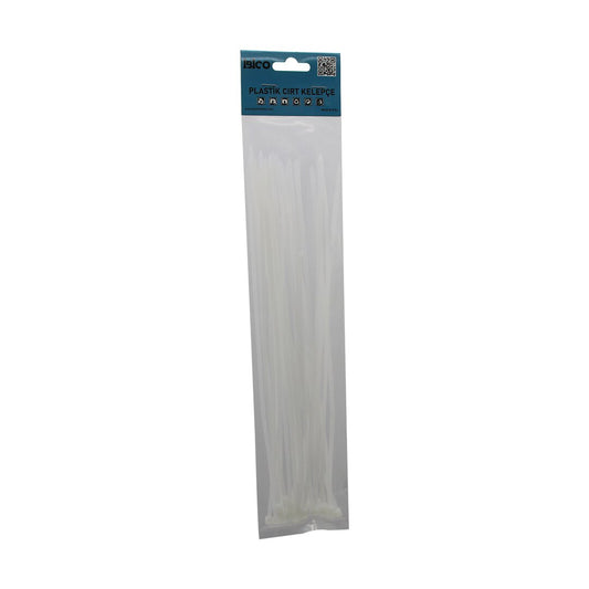 25PCS   BEYAZ   3.6X300MM  PLASTİK CIRT KELEPÇE (5347)