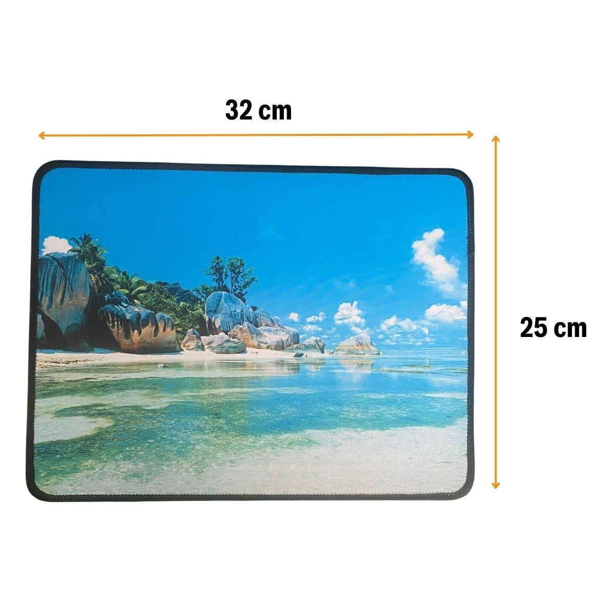 25x32 cm Küçük Boy Mouse Pad Manzara Ada (5347)