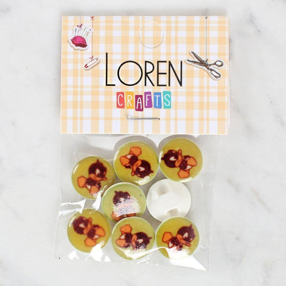 Loren Crafts 8-Piece Duck Button - 1204