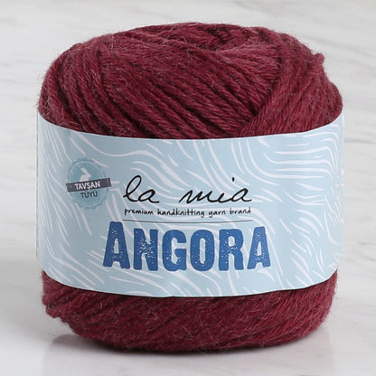 La Mia Angora خيط حياكة يدوي بورجوندي - L005 - 34217