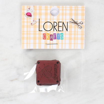 Loren Crafts شعار جلدي مصنوع يدويًا 5 قطع - 1570
