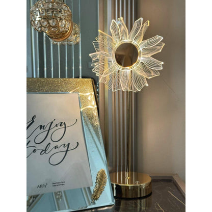 مصباح طاولة LED بتصميم زهرة