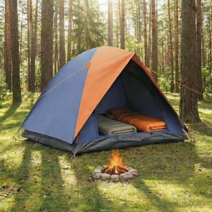 Starixa® 4 Kişilik Manuel Kurulum Gölgelikli Kamp Çadırı - Aile, Doğa, Piknik ve Outdoor 200x200x135 cm