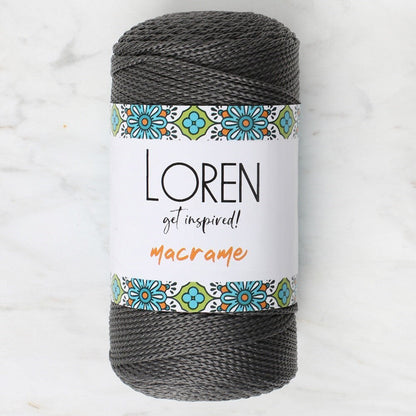 Loren Macrame Grey Hand Knitting Yarn - RM 067 - 34341