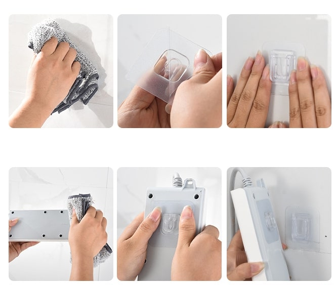 Interlocking Clip Fastening Strap 6-Piece Set
