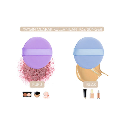 4-Piece Finger-Hold Powder Makeup Sponge Puff Set