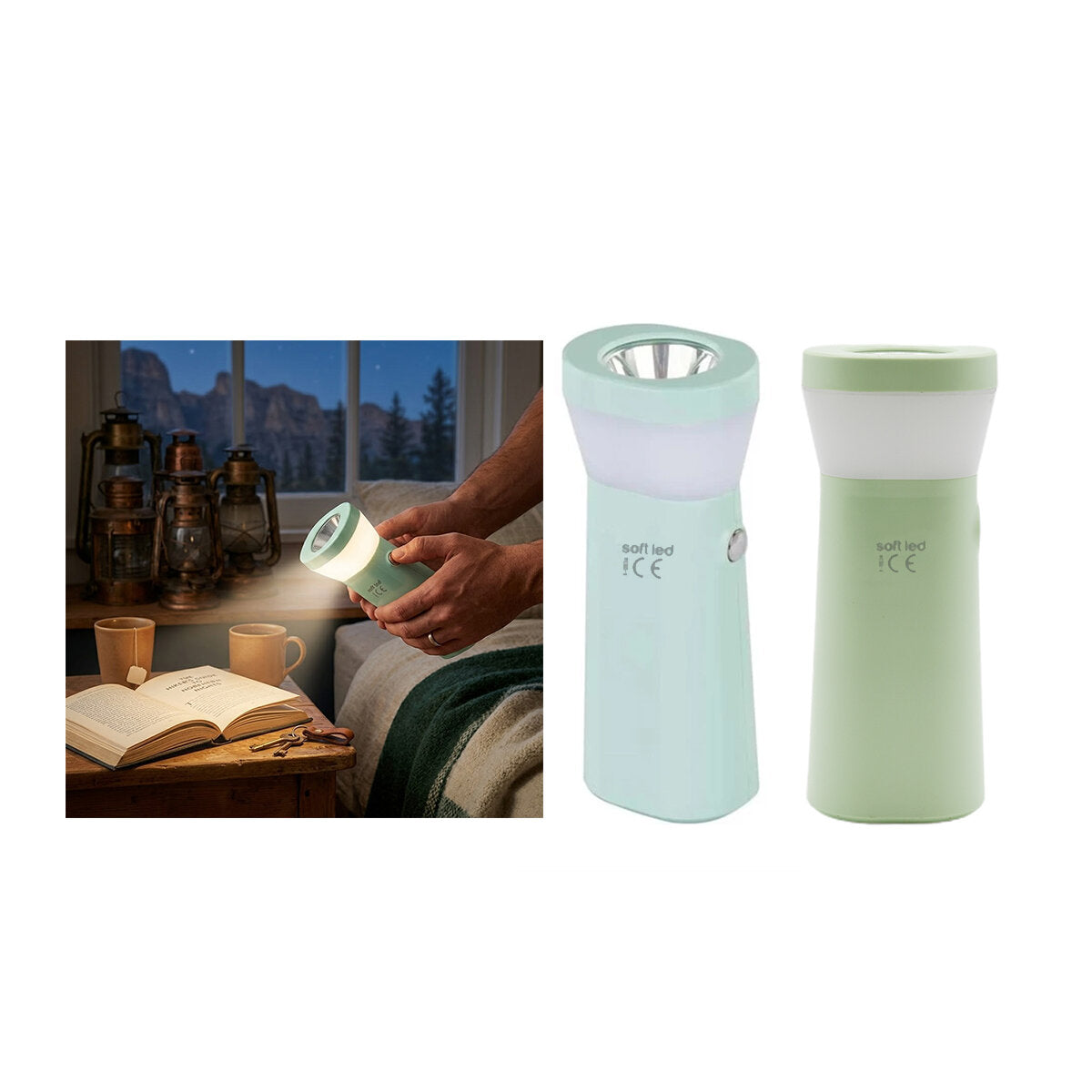 2IN1 - TEK LED USB TO TYPE-C ŞARJLI EL FENERİ 2.5W - 5W K-0934 (5347)