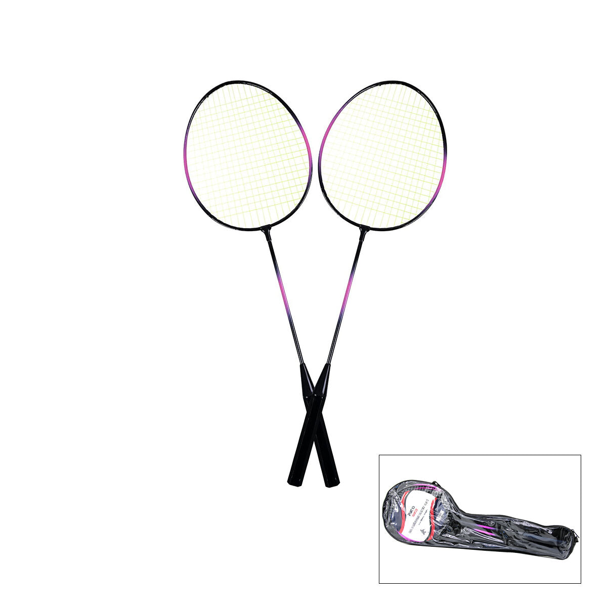 2PCS BADMİNTON RAKET SETİ ÇANTALI (5347)