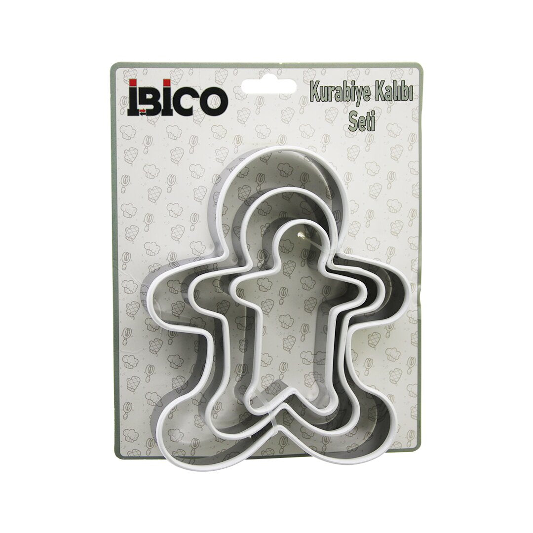 3 BOY METAL SİLİKON KENAR KILIFLI  KURABİYE KALIP SETİ  8 X 5.5CM - 9.5 X 8CM - 13.5 X 11CM (5347)