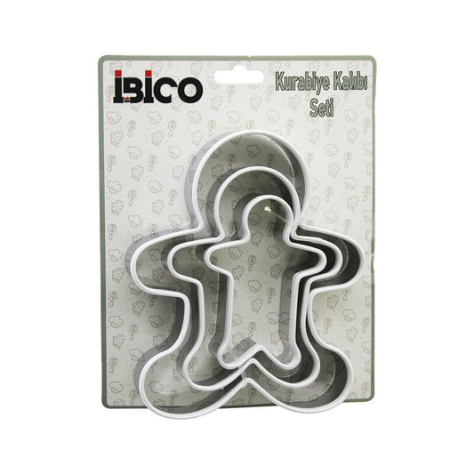 3 BOY METAL SİLİKON KENAR KILIFLI  KURABİYE KALIP SETİ  8 X 5.5CM - 9.5 X 8CM - 13.5 X 11CM (5347)