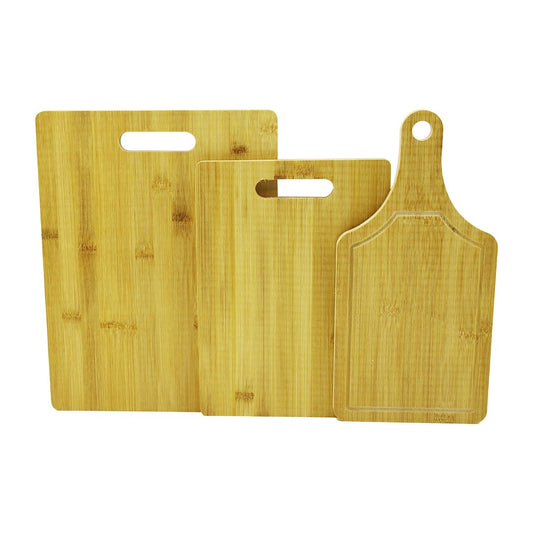 3 BOY SET AHŞAP BAMBU KESİM PANOSU 16X22 - 20X28 - 25X33CM (5347)