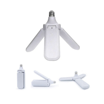 3 KOLLU PERVANE MODELİ BEYAZ LED LAMBA AMPUL 24W - E27 (5347)