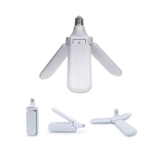 3 KOLLU PERVANE MODELİ BEYAZ LED LAMBA AMPUL 24W - E27 (5347)