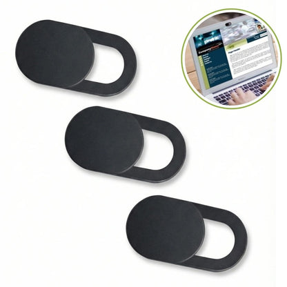 3 lü Webcam Kapatıcı - Laptop, Tablet ve Telefon Uyumlu Gizlilik Kamera Kapağı (Plastik) (5347)