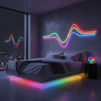 3 Metre Neon LED Işık - Esnek Dekoratif Ortam ve Oda Aydınlatması (5347)