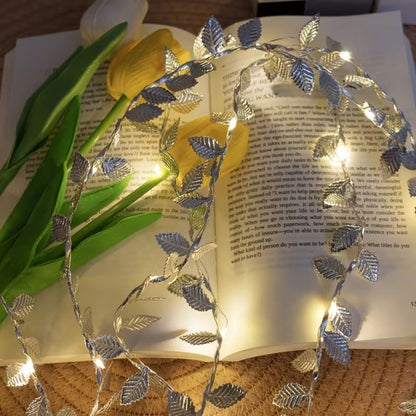 3 Metre Yaldızlı Gümüş LED Işık - Dekoratif Ortam ve Yılbaşı Aydınlatması (5347)