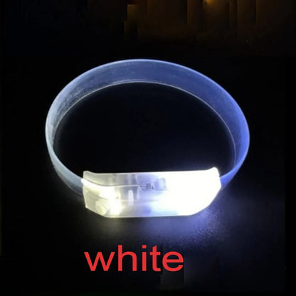 سوار الحفلات المرن LED يعمل بالبطارية بثلاثة أوضاع - أبيض