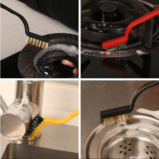 3 Parça Tel Fırça Detaylı Temizlik Seti (5347)