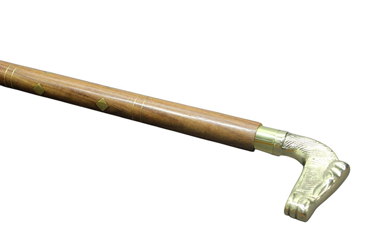 Rice Horse Bust Cane
