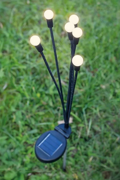 2 Adet Güneş Enerjili Plastik Bahçe Lambası - LED Dış Mekan Top Aydınlatma, Otomatik Açılıp Kapanan Solar Işık