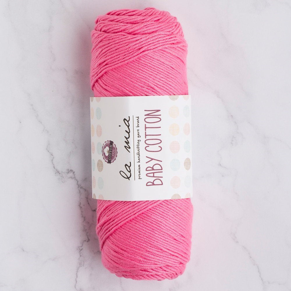 La Mia Baby Cotton Pink Hand Knitting Yarn - L046 - 33645