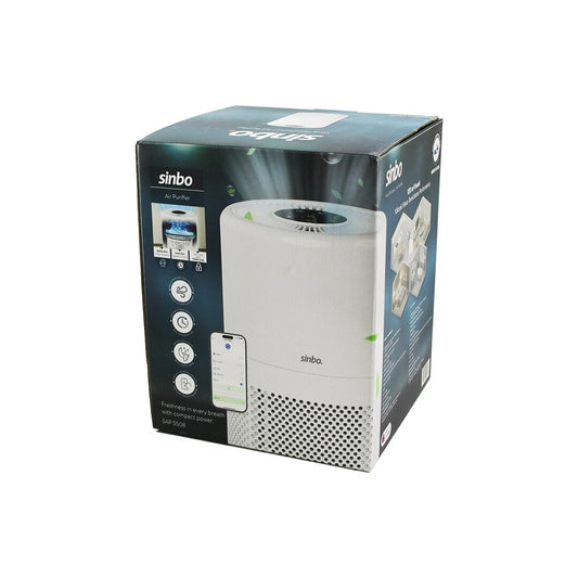 Sinbo Hava Temizleme Cihazı - Beyaz Renk - Wi-Fi Kontrollü