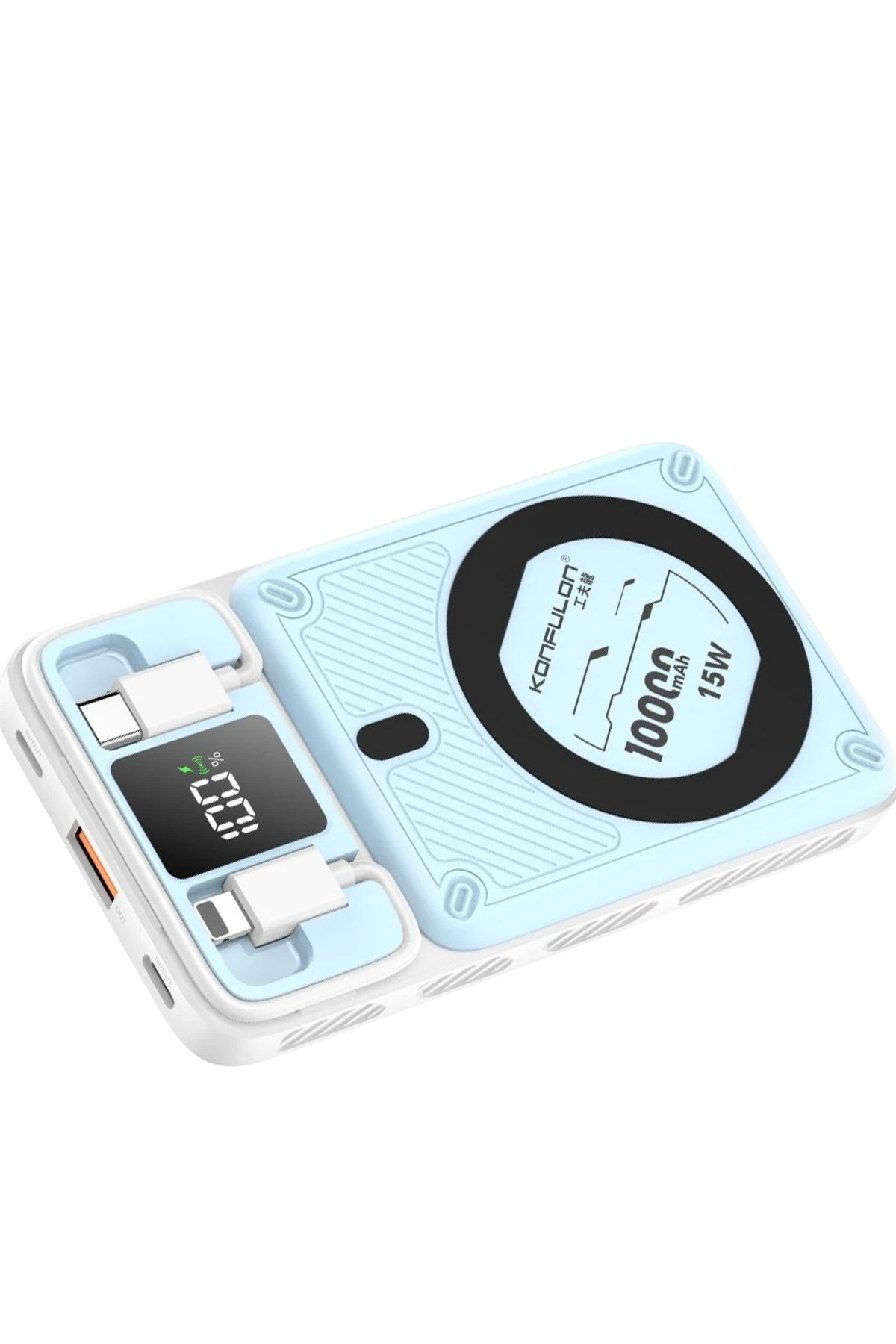 Mey İthalat®  M25W 10.000 mAh 20W PD Magsafe Powerbank - Mavi