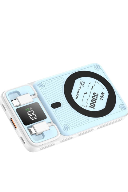 Mey İthalat®  M25W 10.000 mAh 20W PD Magsafe Powerbank - Mavi
