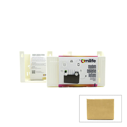 Modem Saklama Kutusu - Plastik - Tek Renk - 25x15x6 cm