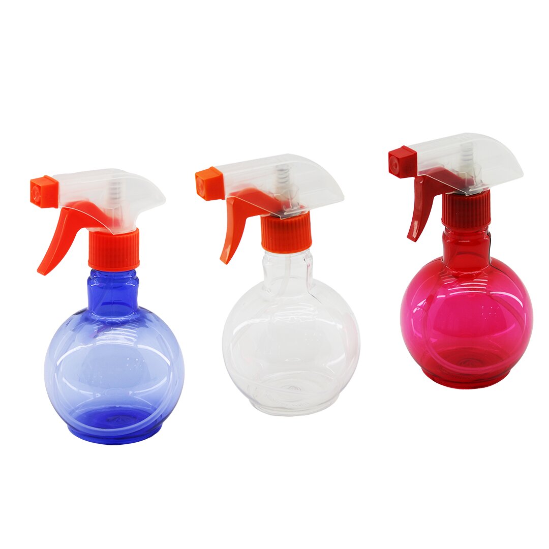 350ML RENKLİ ŞEFFAF TOMBUL - PLASTİK BOŞ SPREY PÜSKÜRTÜCÜ ŞİŞE (5347)