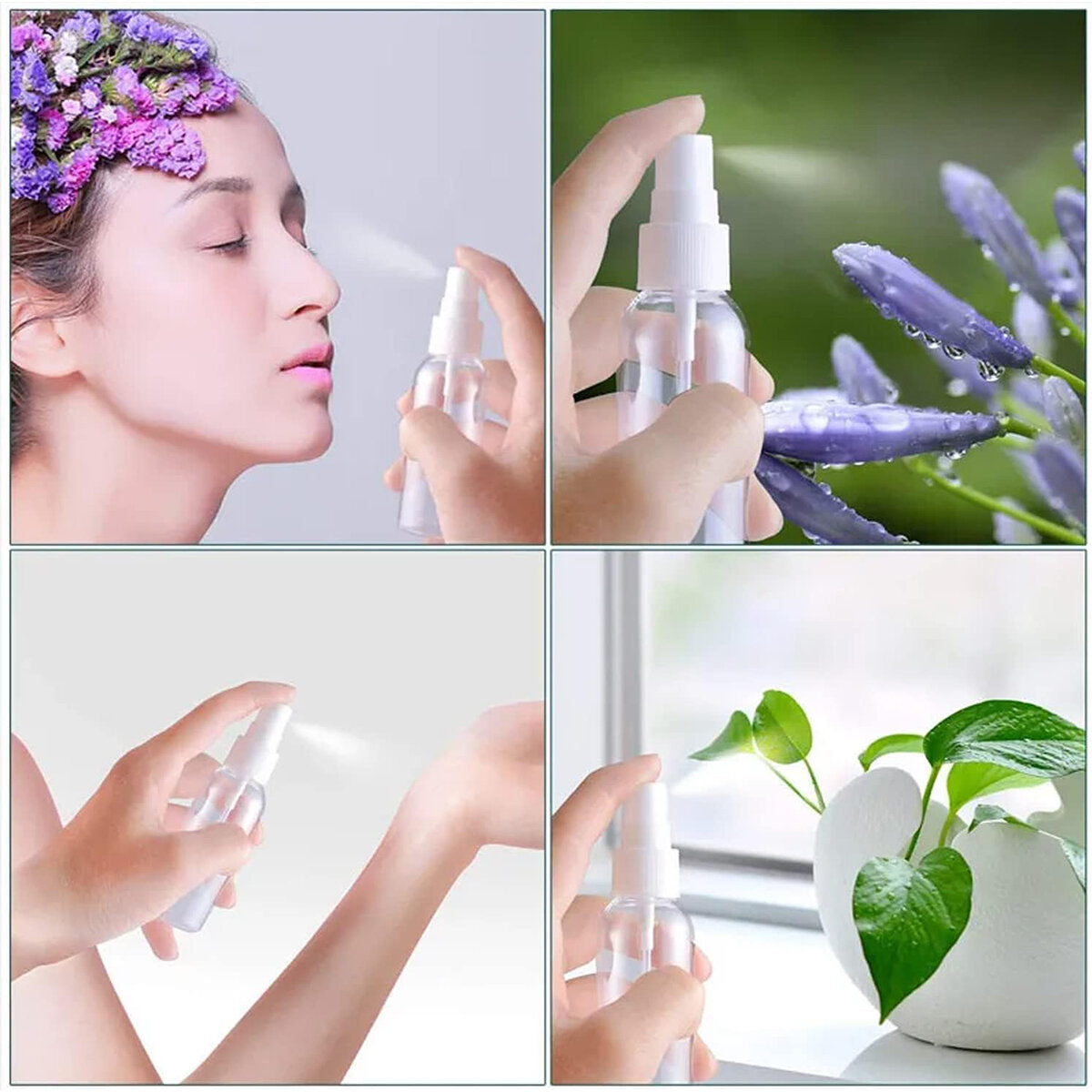Boş Sprey Şişesi - 100 ml - Plastik - Şeffaf