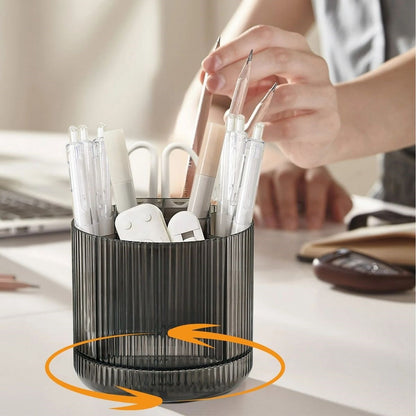 360° Dönebilen Plastik Organizer - Çok Amaçlı Mutfak, Banyo ve Makyaj Malzemesi Düzenleyici, Döner Masaüstü Stand (5347)