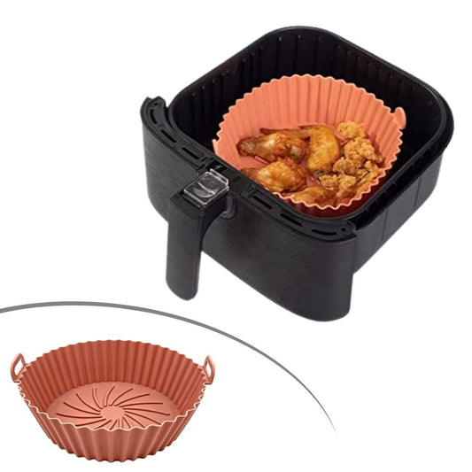 Starixa® Renkli Isıya Dayanıklı Yıkanılabilir Silikon Fırın Ve Airfryer Yuvarlak Model Pişirme Matı 20 Cm