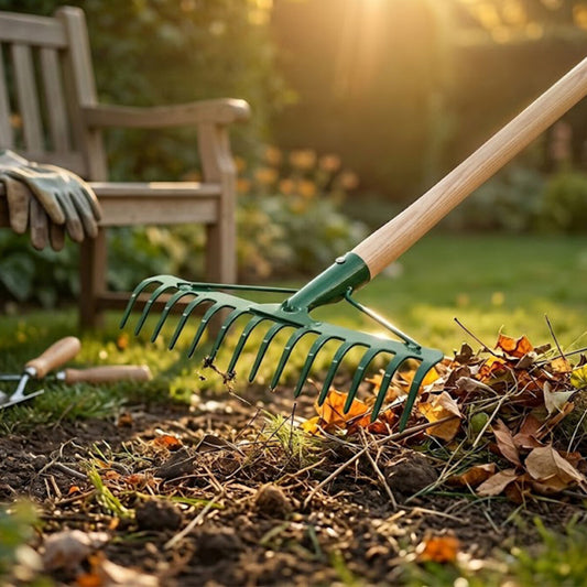 14 Dişli Metal Bahçe Tırmığı - 37 cm Genişlik - Dayanıklı Yapı