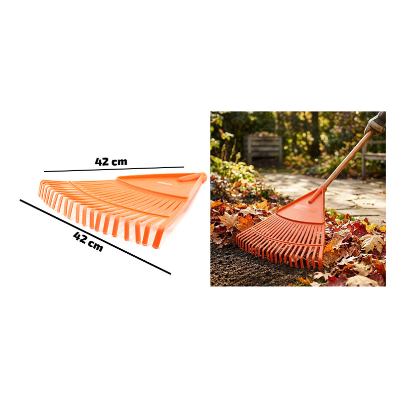 20 Dişli Yaprak Tırmığı - Plastik - 42 cm Genişlik