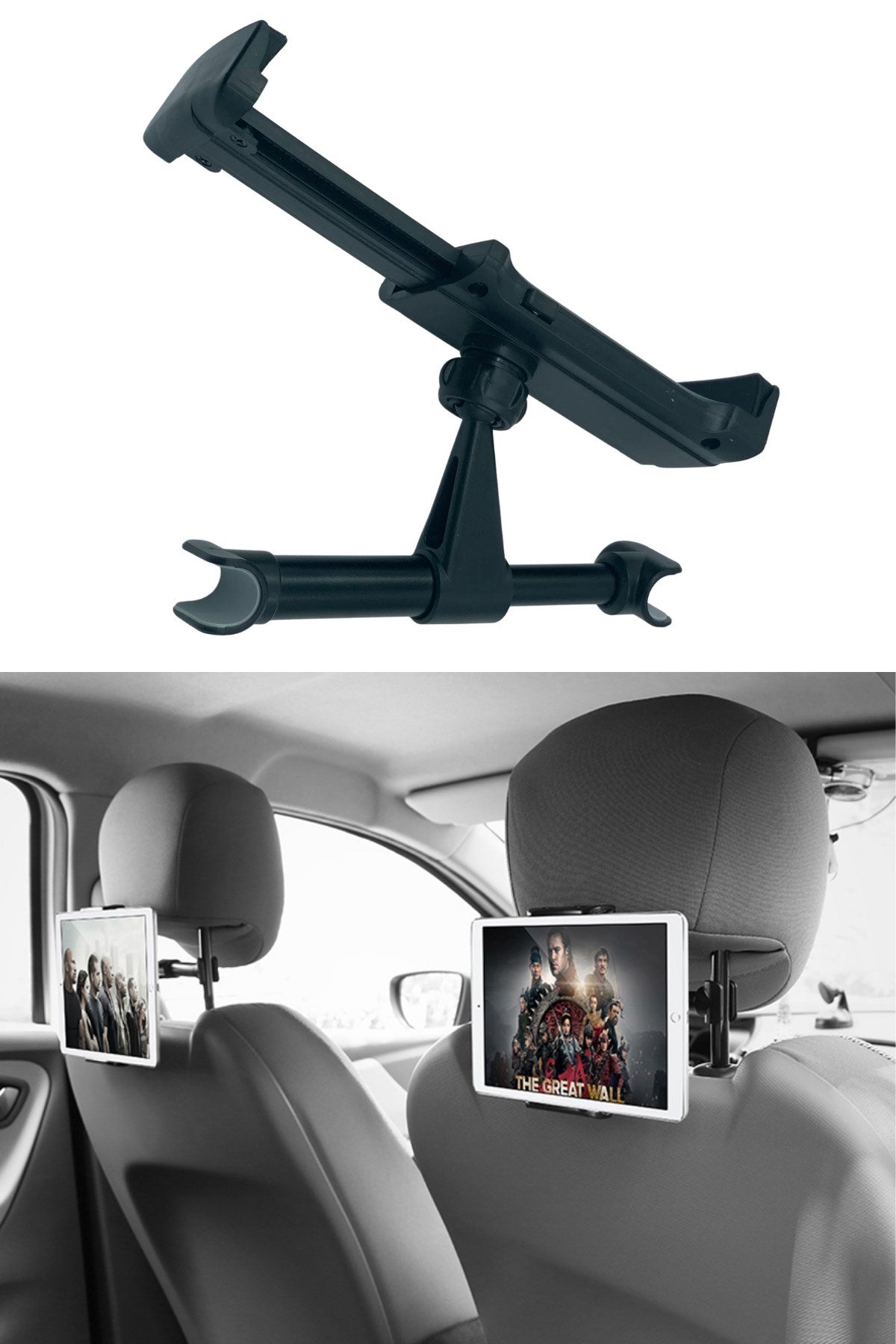 Starixa® Oto Koltuk Arkası Telefon Tablet Tutucu Ayarlanabilir 360 Derece Dönebilen Pratik Stand