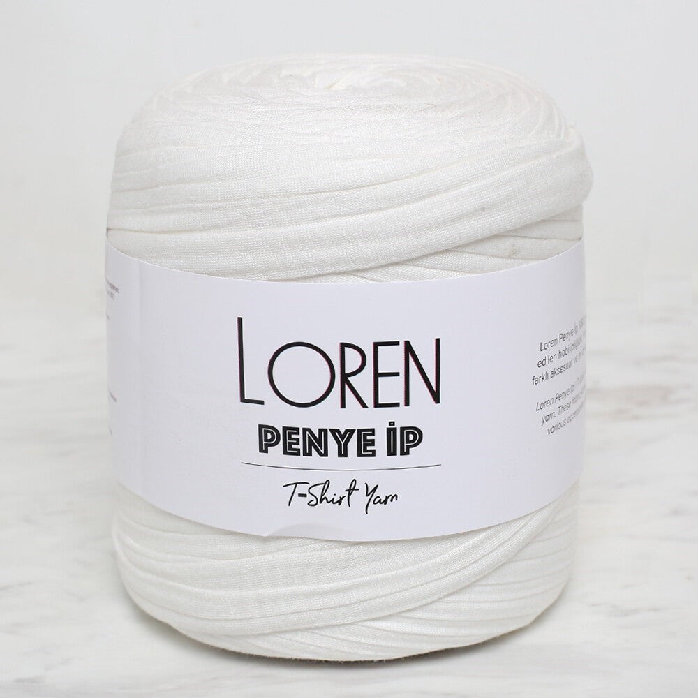 Loren Penye Kumaş El Örgü İpi كريمي فاتح - 43 - 33472