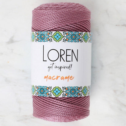 Loren Macrame خيوط حياكة يدوية بلون وردي غامق - RM 090 - 34333