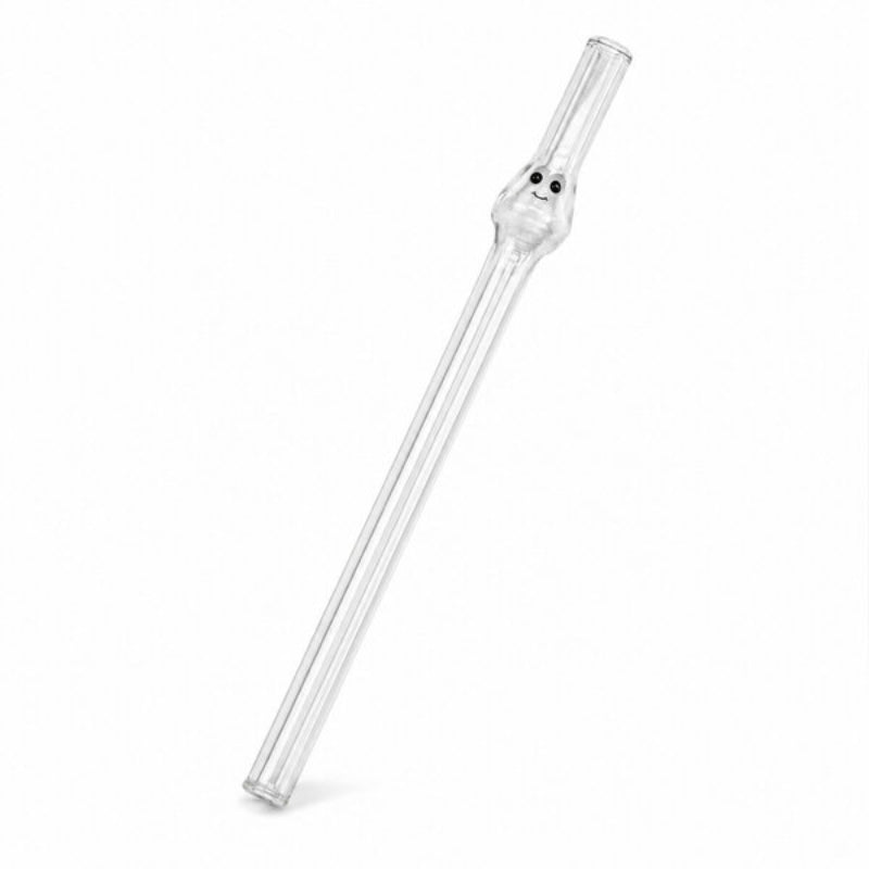 Cam Pipet - Yüz Figürlü Tasarım - 20 cm