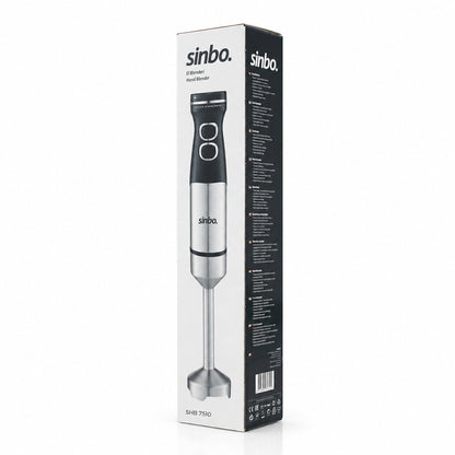 Sinbo Çubuk El Blender Seti - Çelik Uçlu - Güçlü Performans