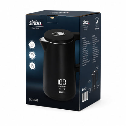 Sinbo 1.8 Litre Dijital Kettle - Dokunmatik Ekranlı - Akıllı Su Isıtıcısı