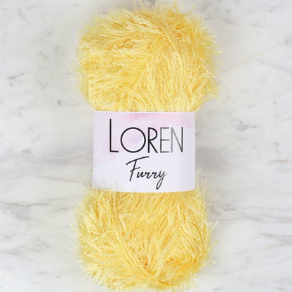 Loren Furry خيوط حياكة يدوية صفراء - RF048 - 34059