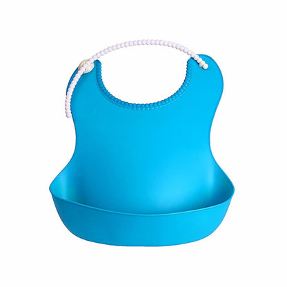 Starixa® Çocuk Bebek Mama Önlüğü Dökülme Engelleyici Bükülebilir Mavi