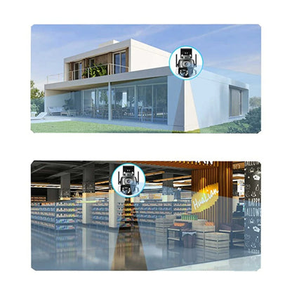 3MP + 3MP Wi-Fi IP Optical Zoom Camera with TF Card Slot